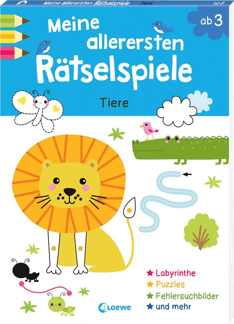 Meine allerersten Rätselspiele - Tiere, Buch