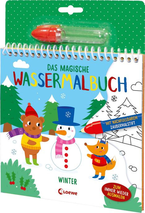 Das magische Wassermalbuch - Winter, Buch