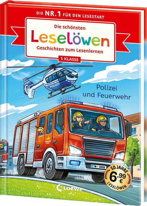 Die schönsten Leselöwen-Geschichten zum Lesenlernen - Polizei und Feuerwehr, Buch