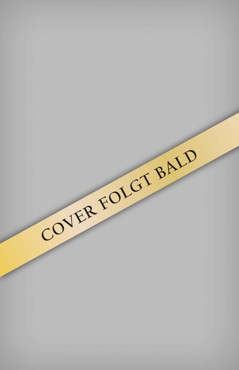 Text "COVER FOLGT BALD" auf gelbem Band schräg über grauem Hintergrund.