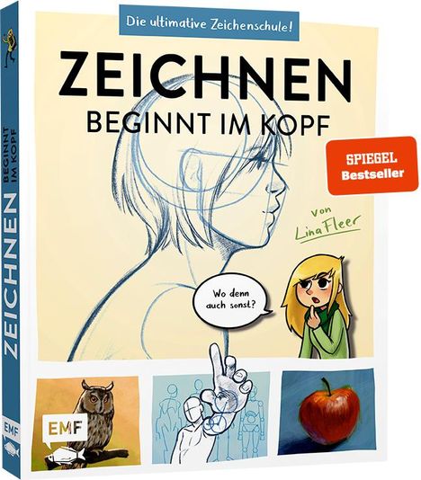 Lina Fleer: Zeichnen beginnt im Kopf - Die ultimative Zeichenschule von YouTube-Zeichnerin LinaFleer, Buch