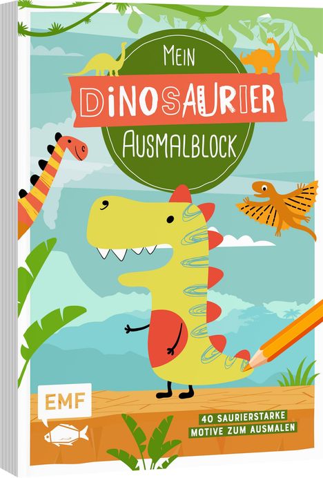 Mein Dinosaurier-Ausmalblock, Buch