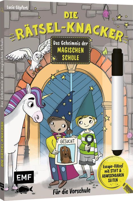 Die Rätsel-Knacker - Das Geheimnis der magischen Schule (Buch mit abwischbarem Stift), Buch