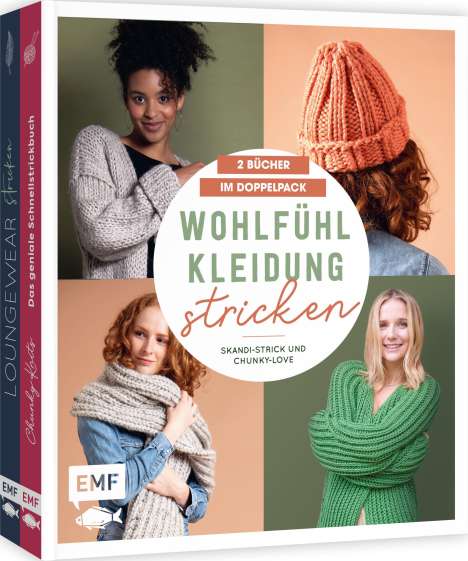 Iryna Huber: Wohlfühlkleidung stricken - Skandi-Strick und Chunky-Love: 2 Bücher im Doppelpack, Buch