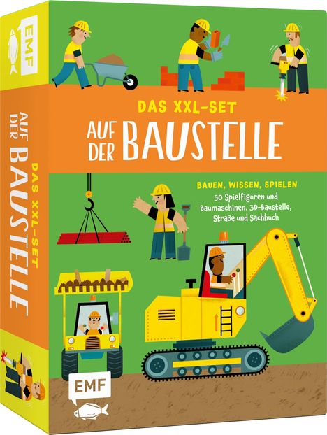 Catherine Sully: Das XXL-Set - Bauen, Wissen, Spielen: Auf der Baustelle, Buch