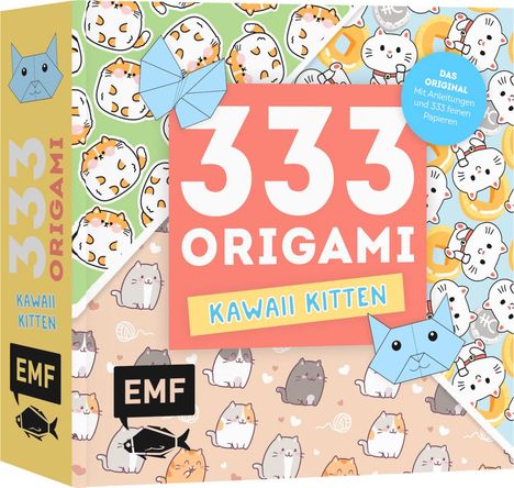 333 Origami - Kawaii Kitten - Niedliche Papiere falten für Katzen-Fans, Buch