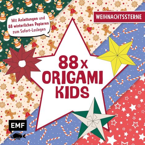 88 x Origami Kids - Weihnachtssterne, Buch