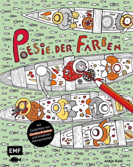 Antje Kahl: Ausmalbuch: Poesie der Farben, Buch