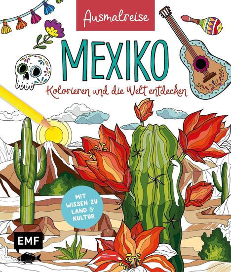 Ausmalreise Mexiko, Buch