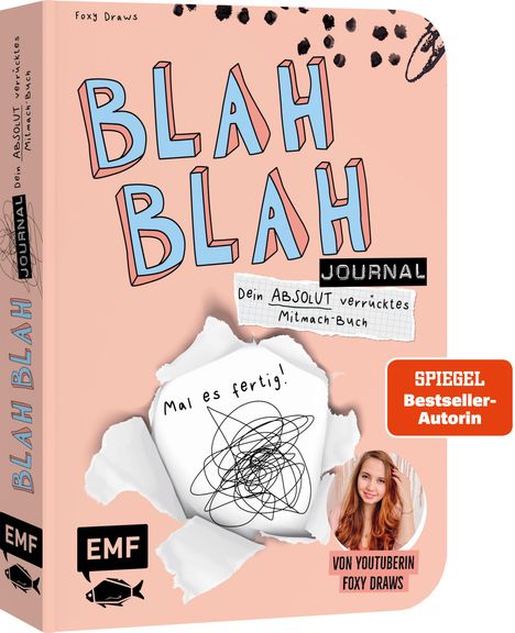 Foxy Draws: Blah Blah Journal - Band 2 - Dein absolut verrücktes Mitmach-Buch - Mal es fertig! Von YouTuberin Foxy Draws, Buch