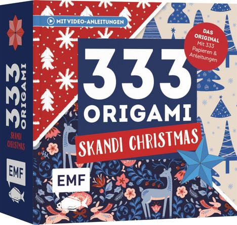 333 Origami - Skandi Christmas - Zauberschöne Papiere falten für die Weihnachtszeit, Buch