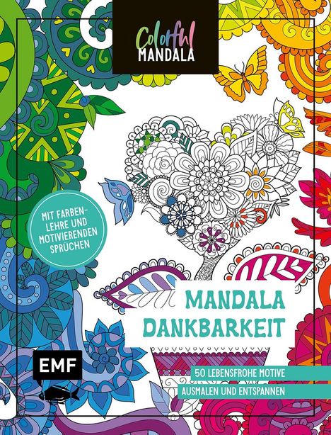 Colorful Mandala - Dankbarkeit, Buch