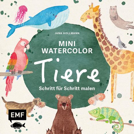 Jana Hollmann: Mini Watercolor - Tiere, Buch