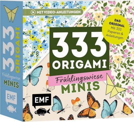 333 Origami Minis - Frühlingswiese - Dein dekorativer Wendeblock zum kreativen Falten &amp; Notieren, Buch