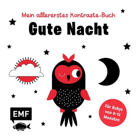 Mein allererstes Kontraste-Buch: Gute Nacht - für Babys von 0-12 Monaten, Buch