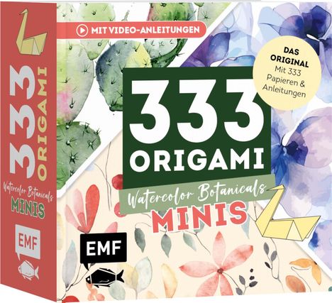 333 Origami Minis - Watercolor Botanicals, Buch