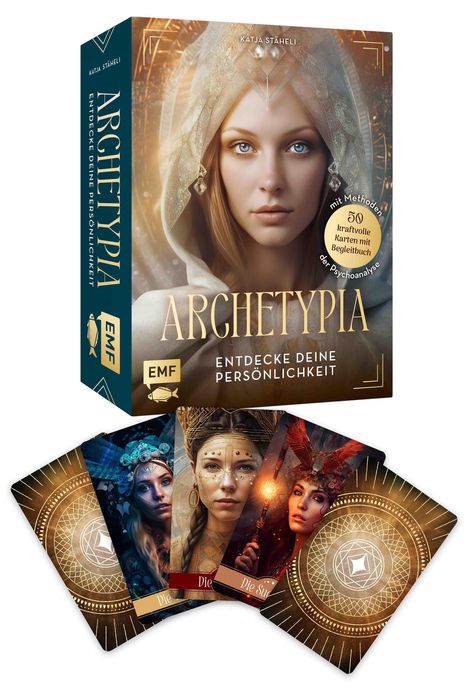 Katja Stäheli: Kartenset: Archetypia - Entdecke deine Persönlichkeit mit den Methoden der Psychoanalyse, Buch