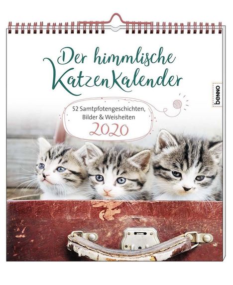 Heike Wendler: Der himmlische Katzenkalender 2020. Wochenkalender, Diverse