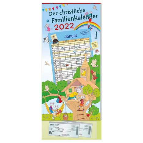 Der christliche Familienkalender 2022 mit 6 Spalten, Kalender