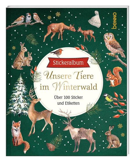 Stickeralbum »Unsere Tiere im Winterwald«, Buch