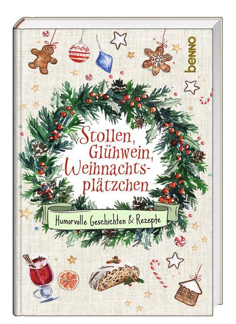 Stollen, Glühwein, Weihnachtsplätzchen, Buch