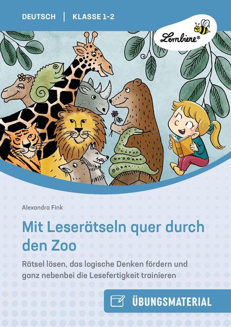Alexandra Fink: Mit Leserätseln quer durch den Zoo, Buch