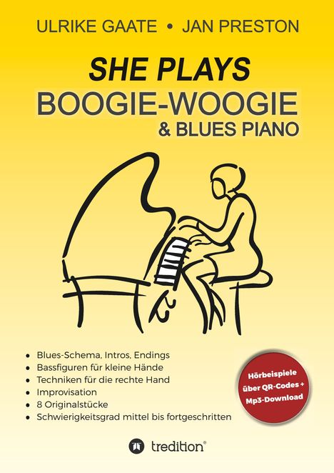 Jan Preston: SHE Plays Boogie-Woogie & Blues Piano, Buch