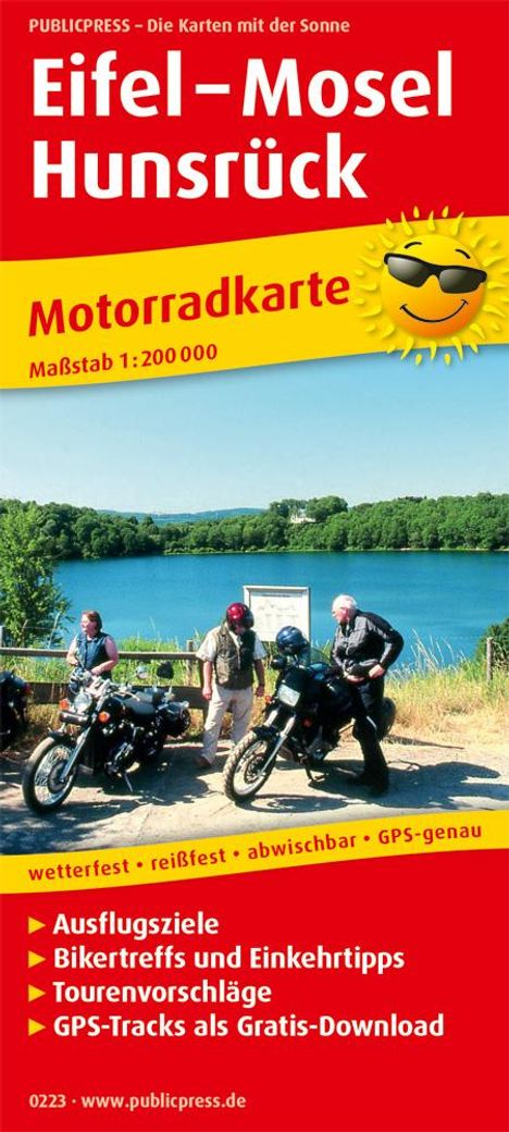 Motorradkarte Eifel - Mosel - Hunsrück 1:200 000, Karten