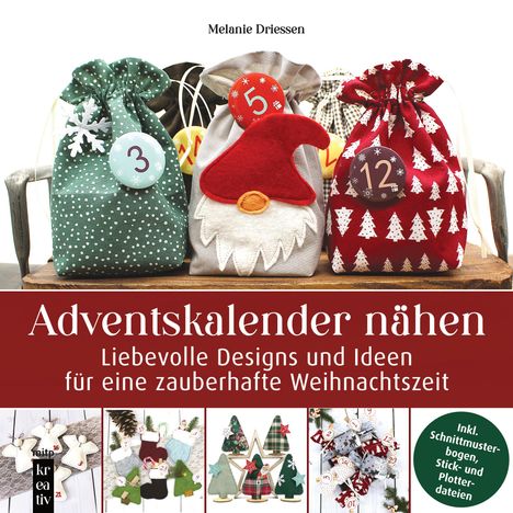 Melanie Driessen: Adventskalender nähen, Buch