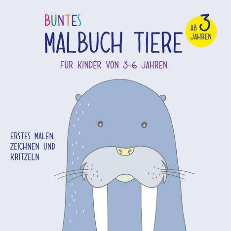 Viktoria Isa: Buntes Malbuch Tiere für Kinder von 3-6 Jahren, Buch