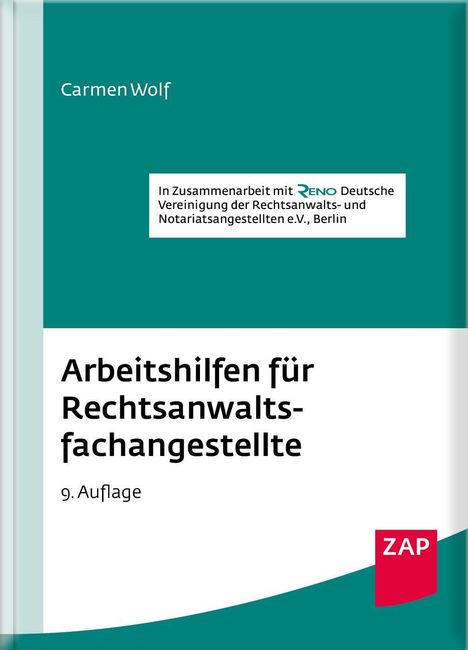 Carmen Wolf: Arbeitshilfen für Rechtsanwaltsfachangestellte, Buch