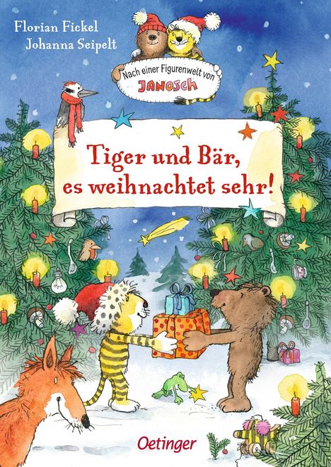 Florian Fickel: Nach einer Figurenwelt von Janosch. Tiger und Bär, es weihnachtet sehr!, Buch