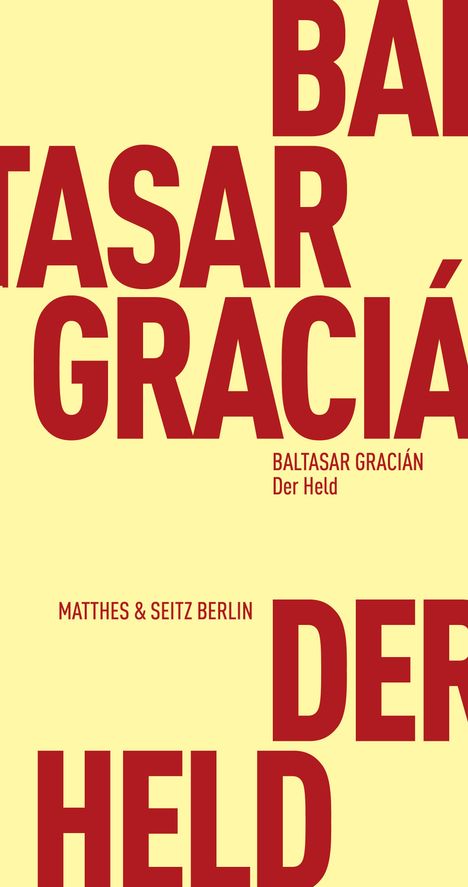 Baltasar Gracian: Der Held, Buch