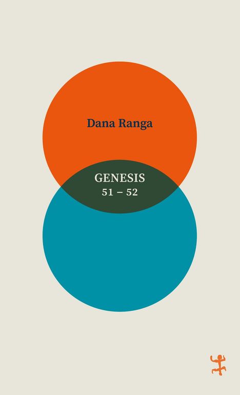 "Dana Ranga, GENESIS 51-52" in zwei überlappenden Kreisen. Ein kleines oranges Symbol unten rechts.