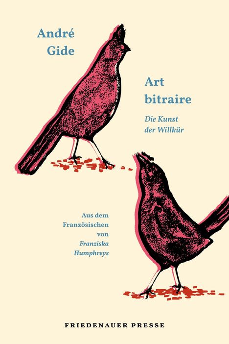 André Gide: Art bitraire, Buch