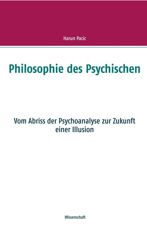 Harun Pacic: Philosophie des Psychischen, Buch