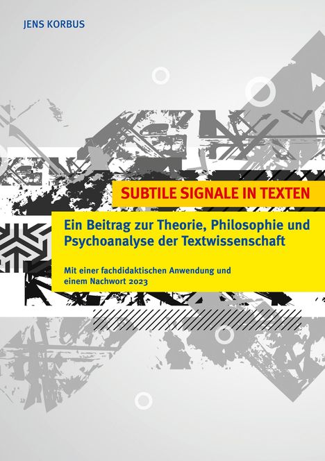 Jens Korbus: Subtile Signale in Texten, Buch