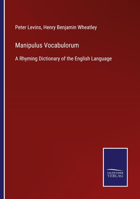 Peter Levins: Manipulus Vocabulorum, Buch