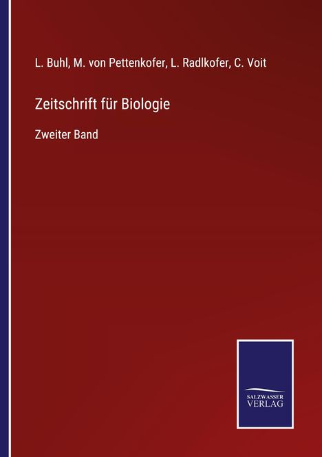 L. Buhl: Zeitschrift für Biologie, Buch
