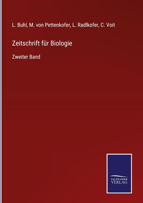 L. Buhl: Zeitschrift für Biologie, Buch