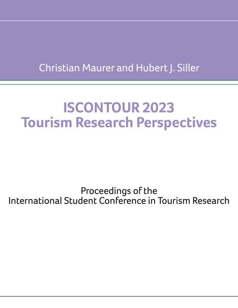 Christian Maurer: ISCONTOUR 2023 Tourism Research Perspectives, Buch