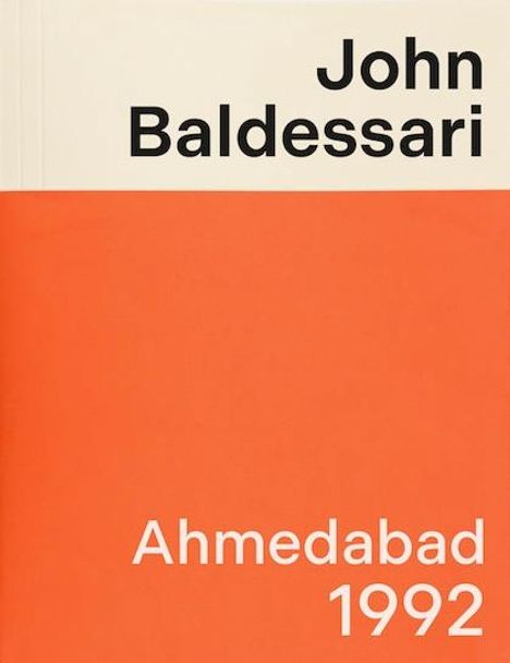 John Baldessari Ahmedabad 1992, Buch