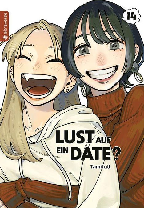 Text: "LUST AUF EIN DATE?" und "Tamifull". Zwei lachende Frauen in einem Manga-Stil.