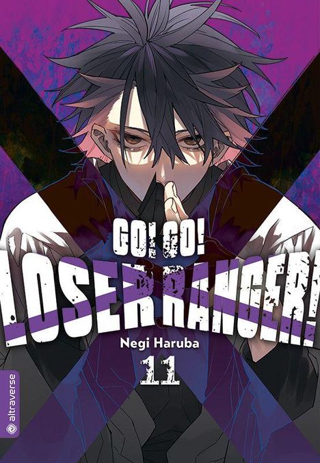 GO! GO! LOSER RANGER! Negi Haruba 11. Anime-Stil. Person mit dunklem Haar und gefalteten Händen im Fokus.