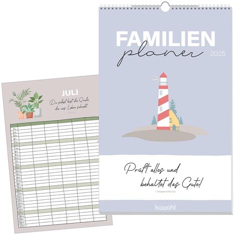 Familienplaner 2025, Kalender