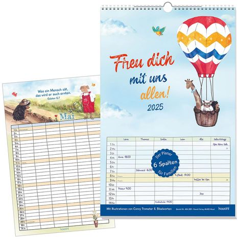 Conny Trometer: Freu dich mit uns allen! 2025, Kalender