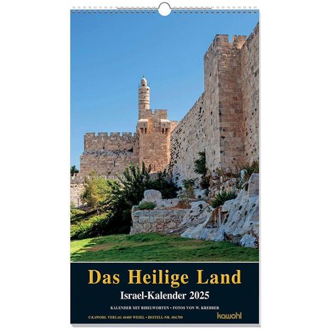 Das Heilige Land 2025, Kalender