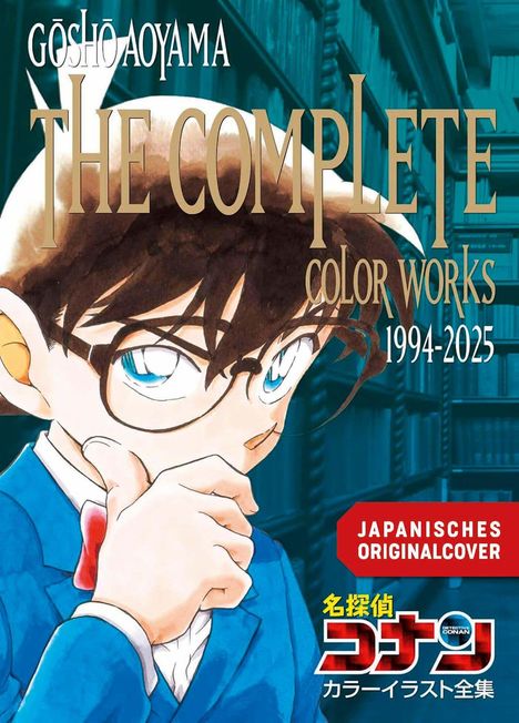 Text: "THE COMPLETE COLOR WORKS 1994-2025", "JAPANISCHES ORIGINALCOVER". Illustration: Junge mit Brille, blaue Augen.