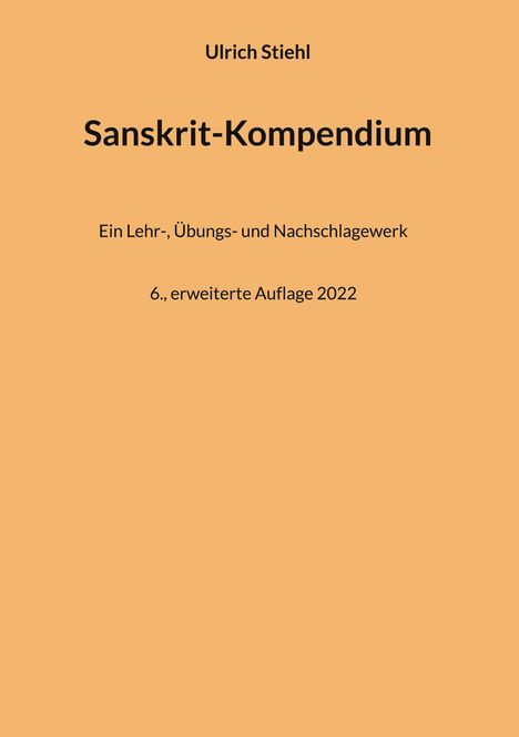 Ulrich Stiehl: Sanskrit-Kompendium, Buch