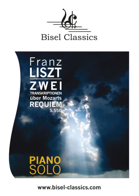 Franz Liszt: Zwei Transkriptionen über Mozarts Requiem, S. 550, Buch